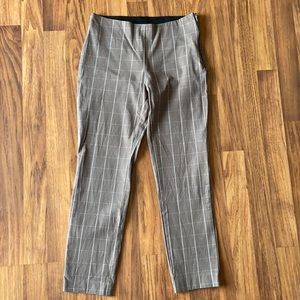 A new day muted brown and white plaid slacks